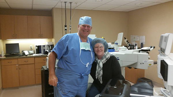 Dr. Lindstrom with Linda N.