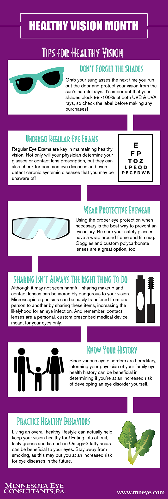 Healthy Vision Month Infographic