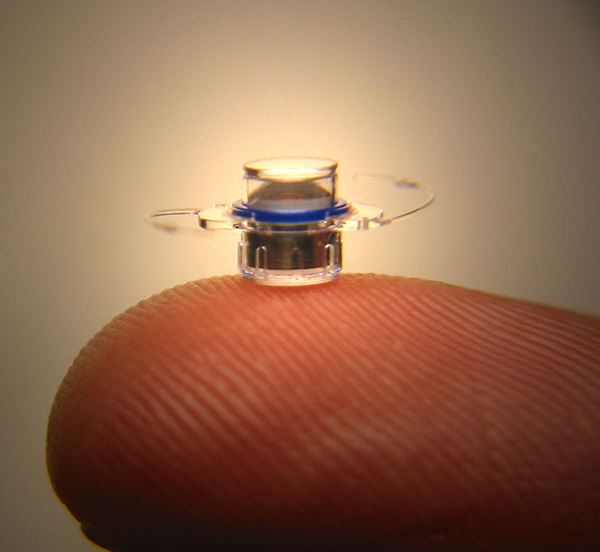 Implantable Miniature Telescope on a Finger