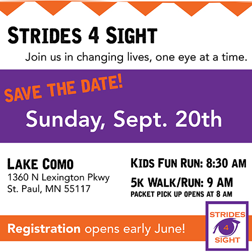 Strides 4 Sight Save the Date Coupon