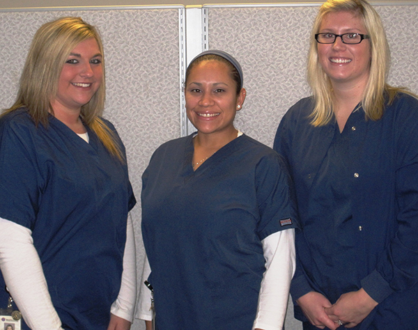 Call Center Staff Members Andrea, Laura and Amanda