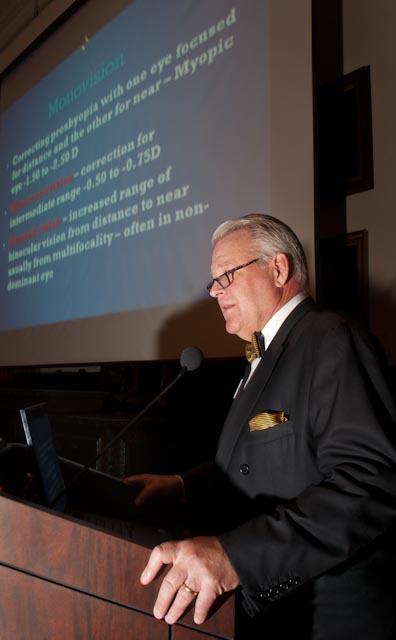Dr. Lindstrom giving speech