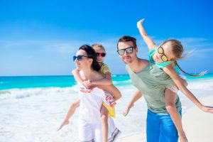 Happy Family on Beach