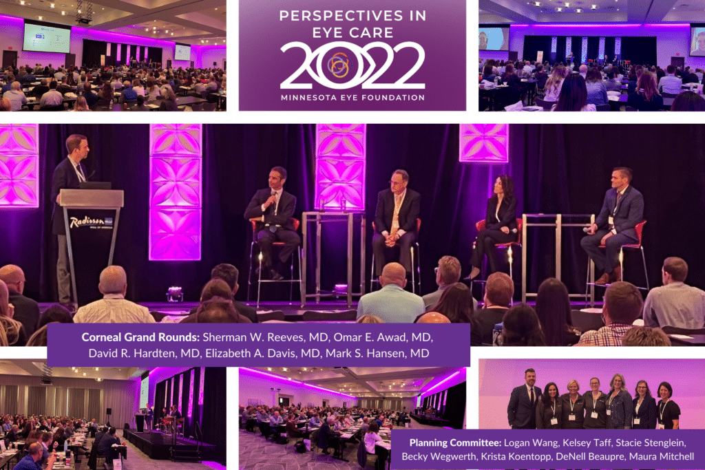 People attending a conference Perspectives in Eye Care 2022